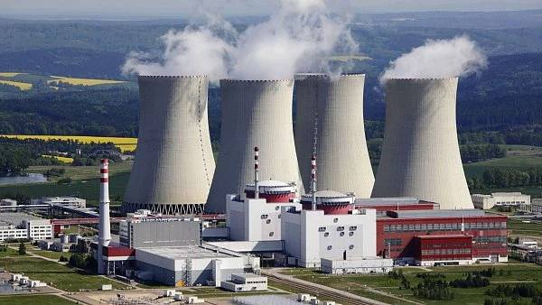 Ilustrční fotografie jaderné elektrárny Temelín